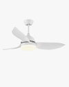 WOMO White Modern Ceiling Fan Lamp-WM5109 thumbnail