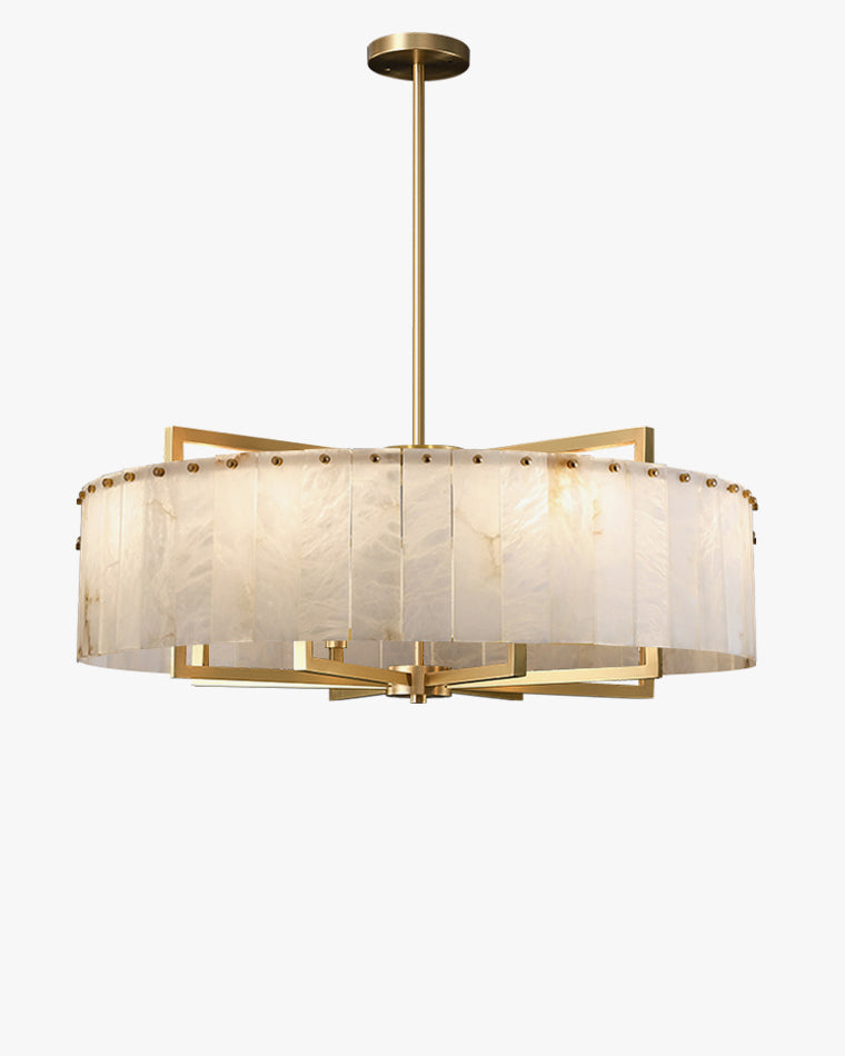 WOMO Round Alabaster Chandelier-WM2390a