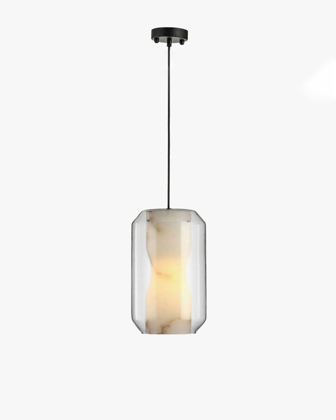 WOMO Alabaster Glass Round Pendant Light-WM2837