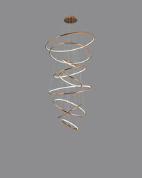 WOMO Gold Tiered Circular Chandelier-WM2758