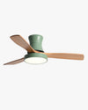 WOMO 3 Wood Blade Hugger Ceiling Fan Lamp-WM5120 thumbnail