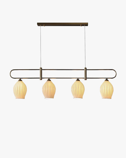 WOMO Linear Fluted Ceramic Chandelier-WM2121b