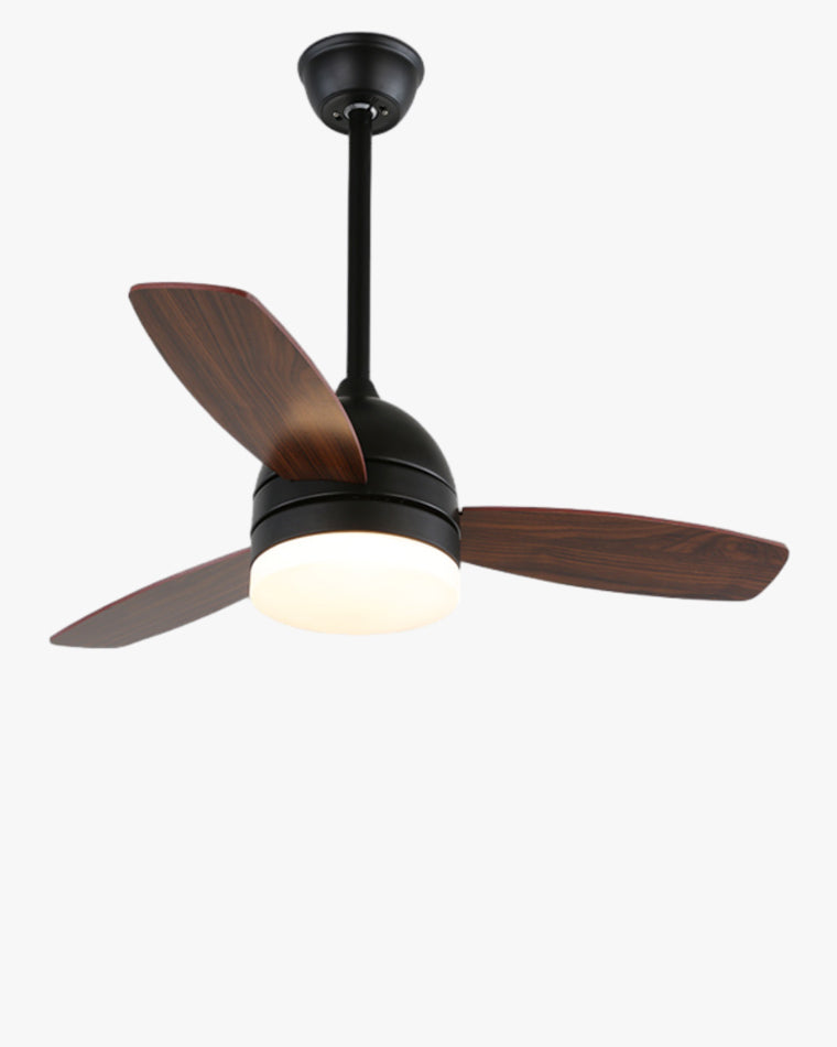 WOMO 3 Wood Blade Ceiling Fan Lamp-WM5001