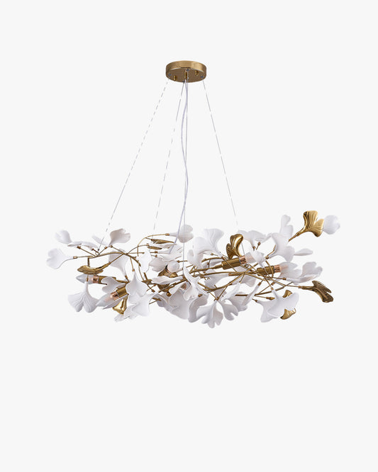 WOMO Gingko Ceramic Chandelier-WM2411