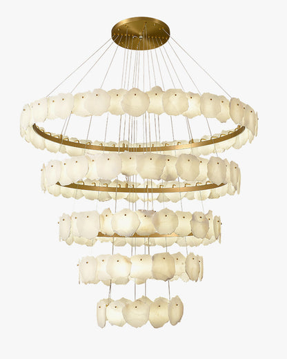 WOMO Tiered Circular Alabaster Chandelier-WM2671