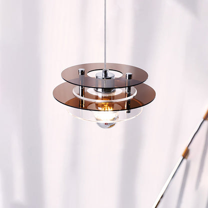 WOMO Space Age Flying Saucer Pendant Light-WM2098