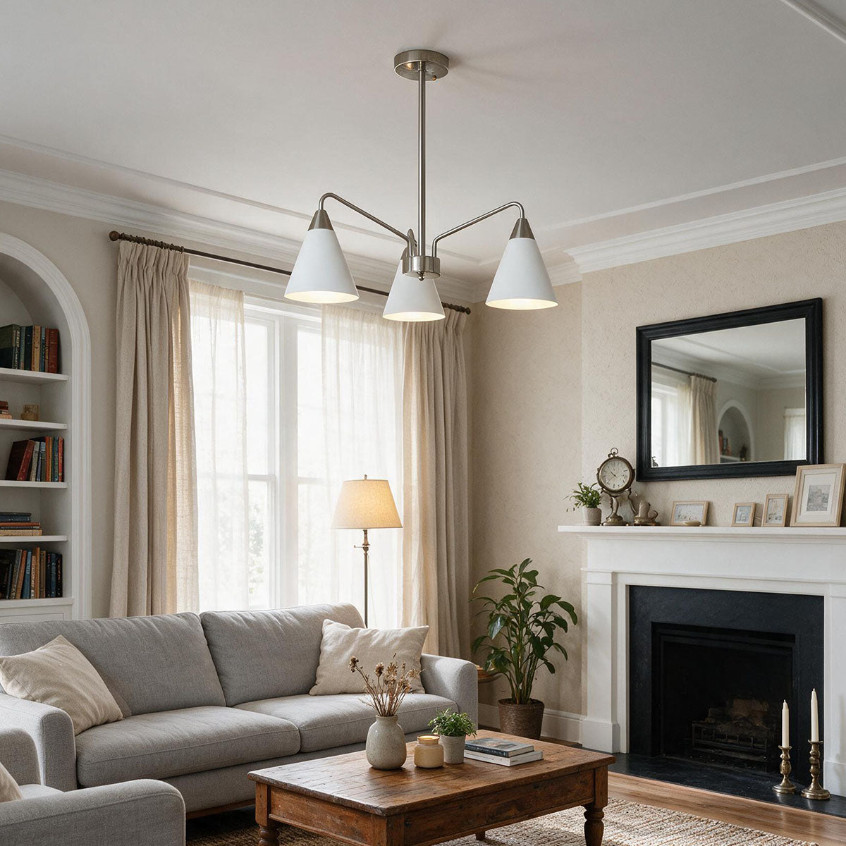 WOMO Scandinavian Cone Chandelier-WM3230