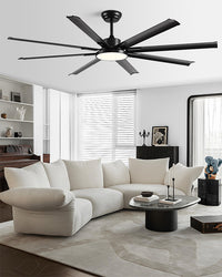 WOMO 8 Blade Big Ceiling Fan Lamp - WM5257