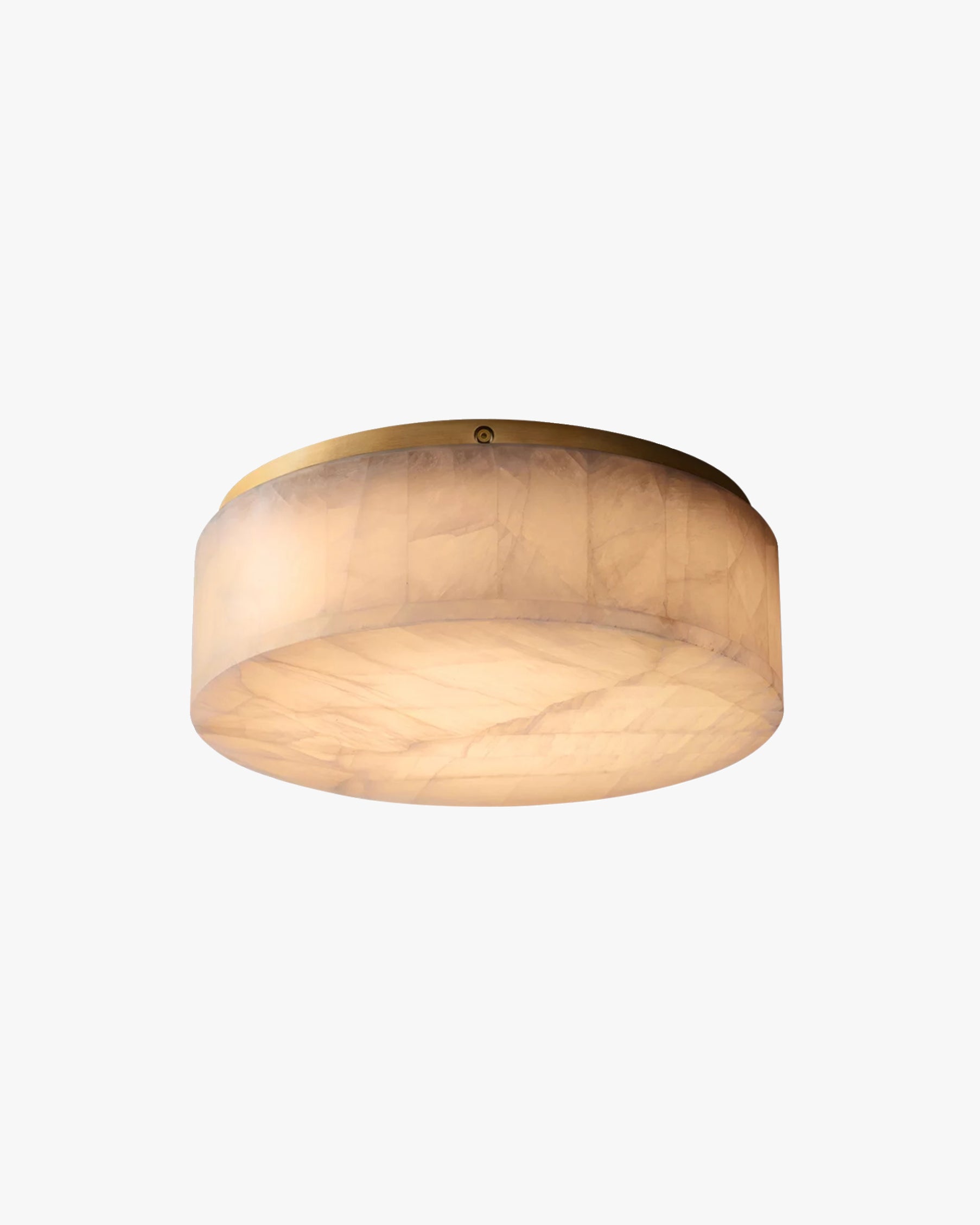 WOMO Drum Alabaster Flush Mount Ceiling Light-WM1143