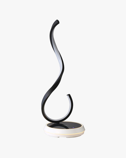 WOMO Dimmable Infinity Sculptural Table Lamp with Wireless Charger-WM8043