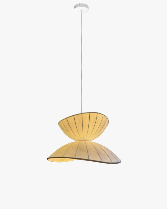 WOMO Unique Japandi Silk Pendant Light-WM2961