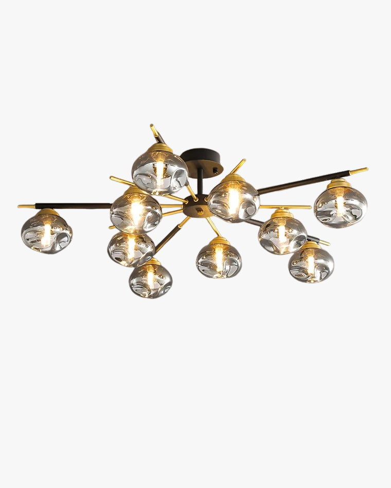 WOMO Blown Glass Globe Chandelier-WM2261