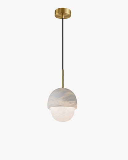 WOMO Alabaster Globe Pendant Light-WM2903