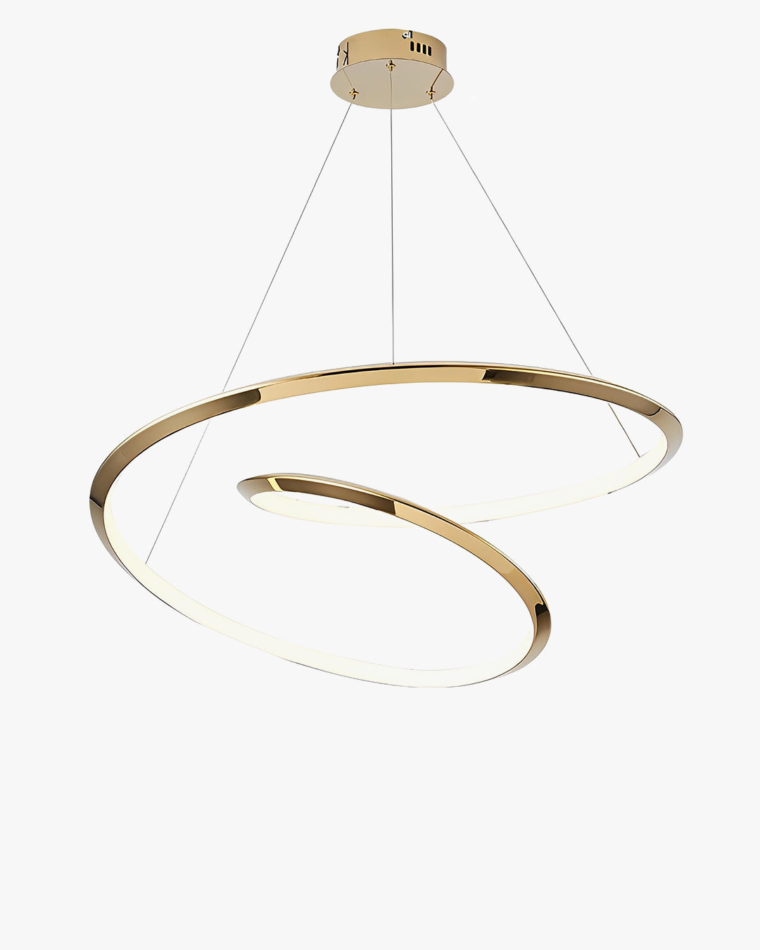 WOMO Gold Swirl Stainless Steel Chandelier-WM2708