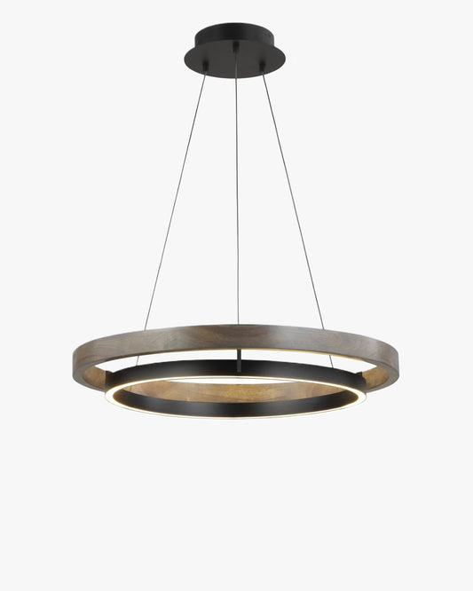 WOMO Wood Circular Led Chandelier-WM2492