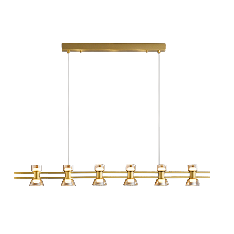 WOMO Brass Linear Chandelier-WM2225