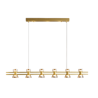 WOMO Brass Linear Chandelier-WM2225