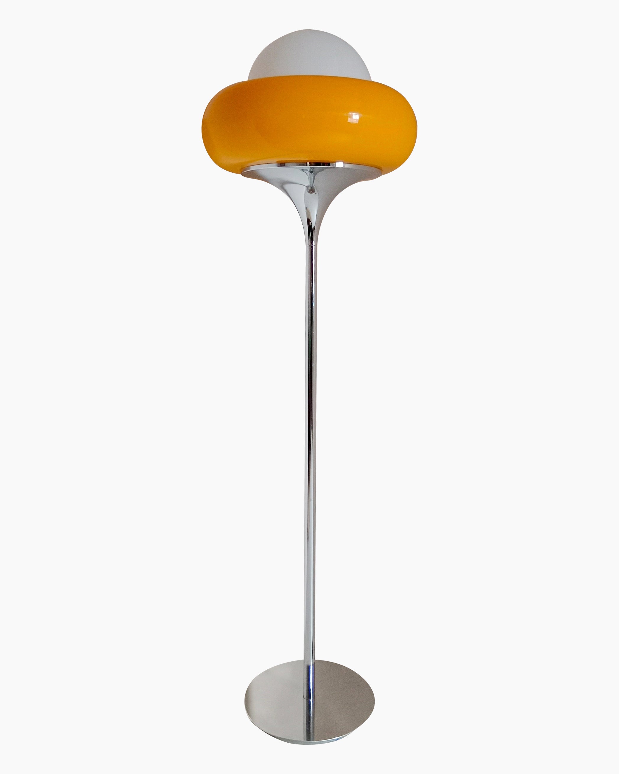 WOMO Torchiere Orange Floor Lamp-WM7092