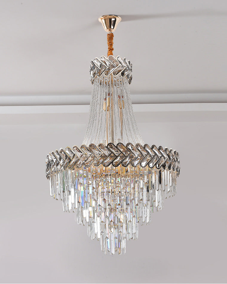 WOMO Tiered Crystal Chandelier-WM2381