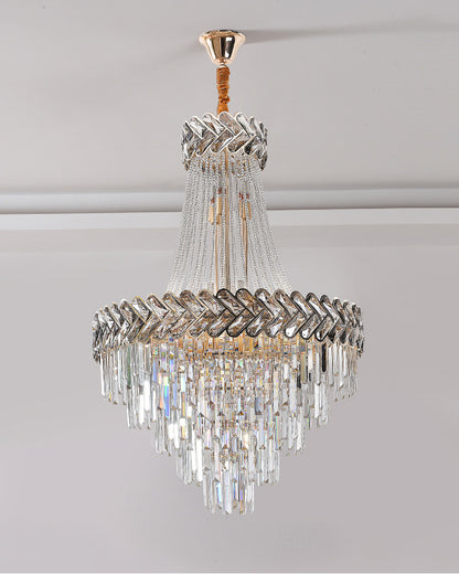 WOMO Tiered Crystal Chandelier-WM2381