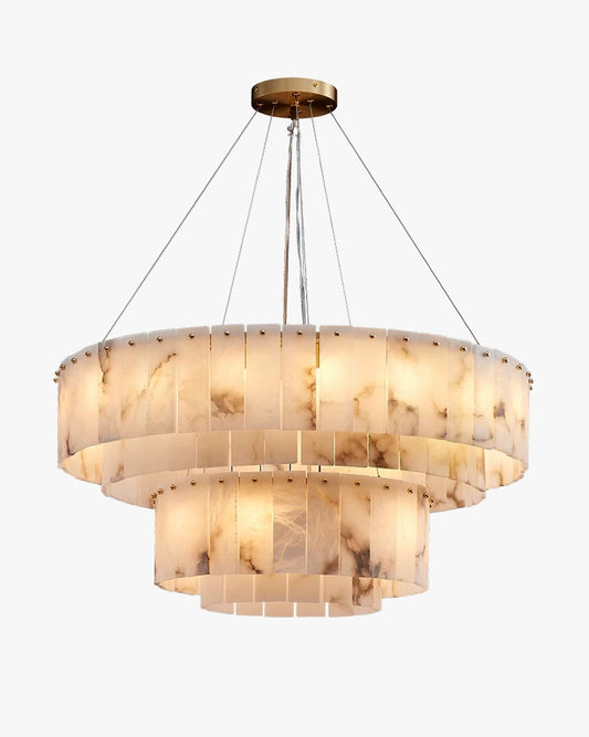 WOMO Tiered Alabaster Chandelier-WM2844