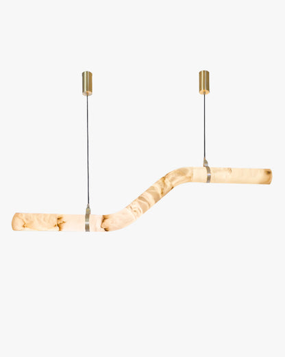 WOMO Liberty Curved Alabaster Pendant Light-WM2890