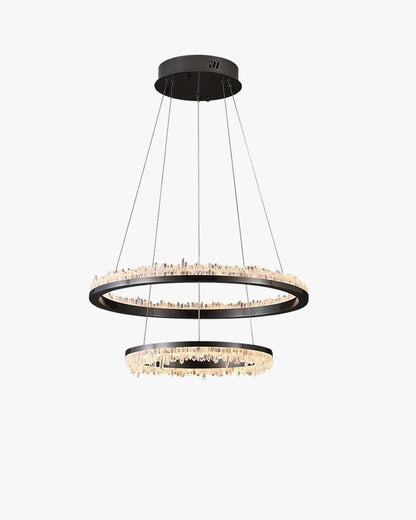 WOMO Rock Crystal Circular Led Chandelier-WM2715