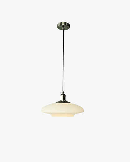 WOMO Milk Glass Flying Saucer Pendant Light-WM2748