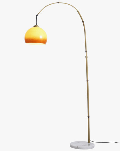 WOMO Hanging Bamboo Arc Floor Lamp-WM7133