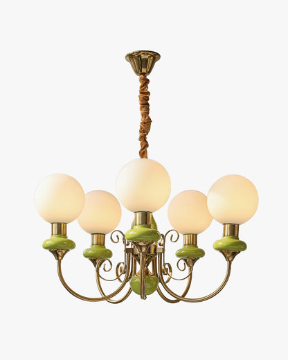 WOMO Glass Globe French Chandelier-WM2958