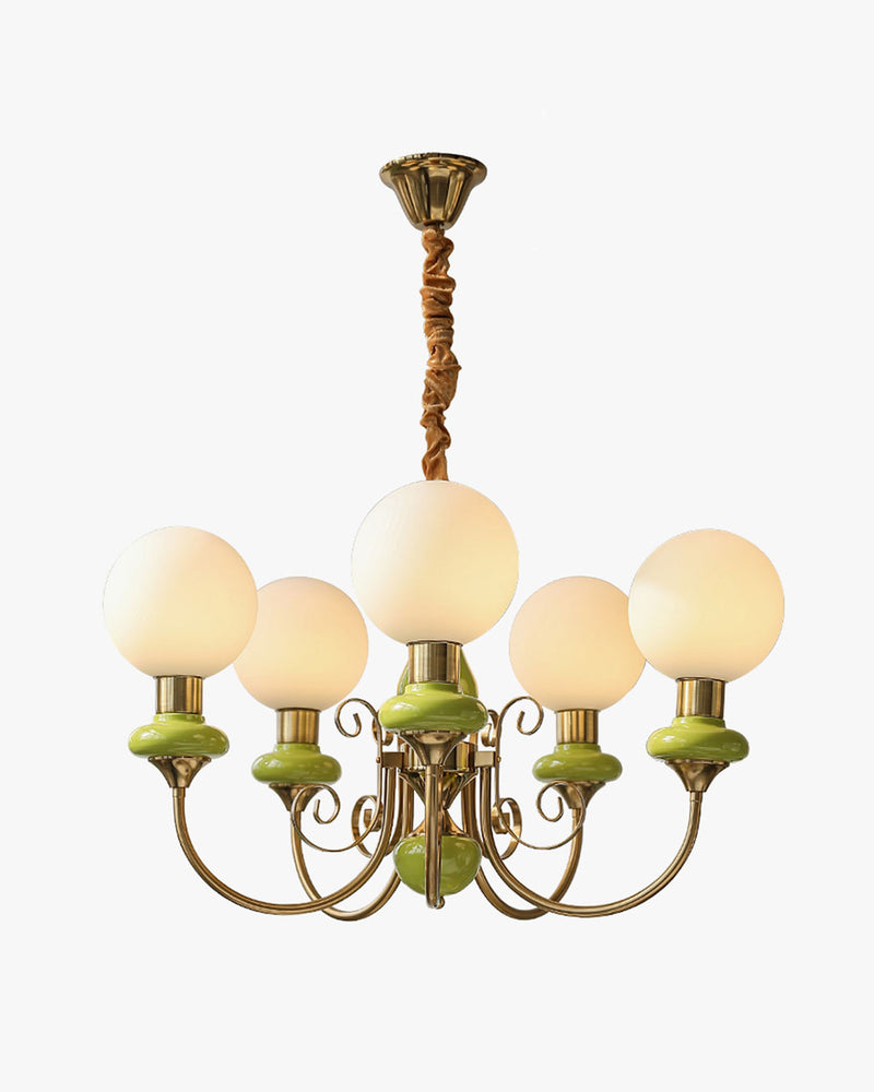WOMO Glass Globe French Chandelier-WM2958