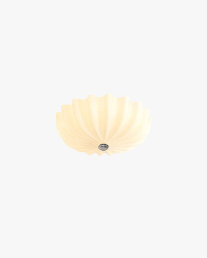 WOMO Pleated Glass Flush Mount Ceiling Light-WM1133