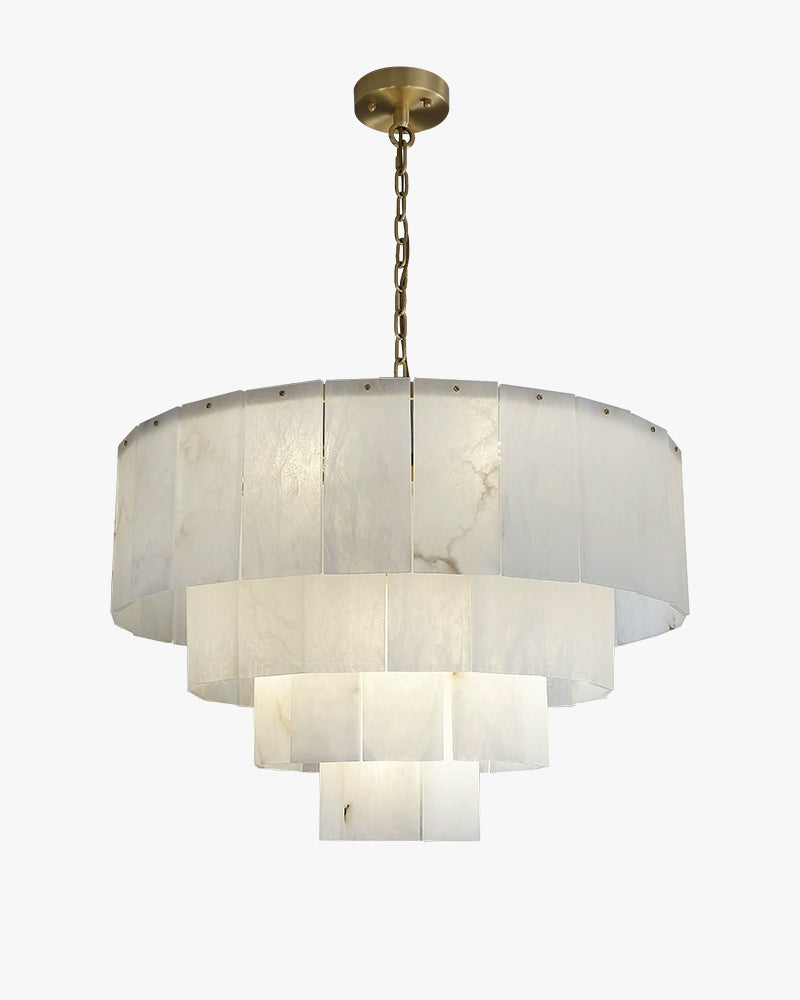 WOMO Tiered Alabaster Chandelier-WM2829