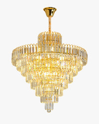 WOMO Large Cascading Crystal Chandelier-WM2917