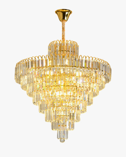 WOMO Large Cascading Crystal Chandelier-WM2917