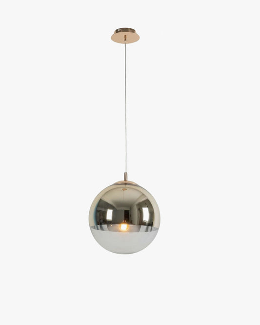 WOMO Gold Chrome Globe Pendant Light-WM2691