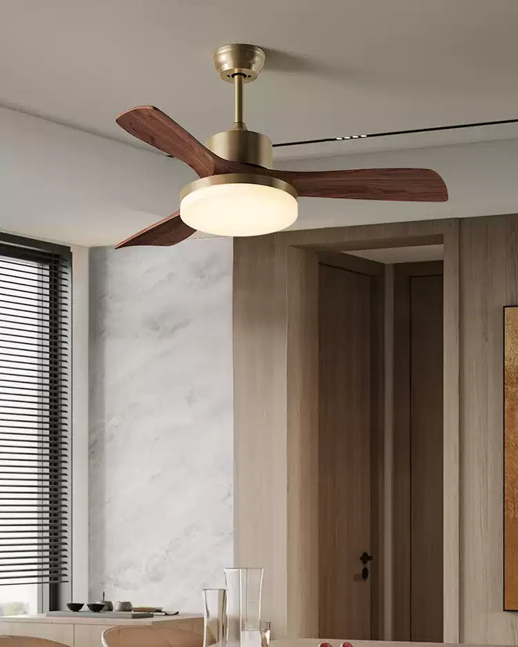 WOMO Mid Century Modern Ceiling Fan Lamp - WM5279