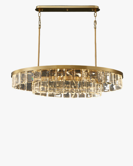 WOMO Long Oval Crystal Chandelier-WM2541