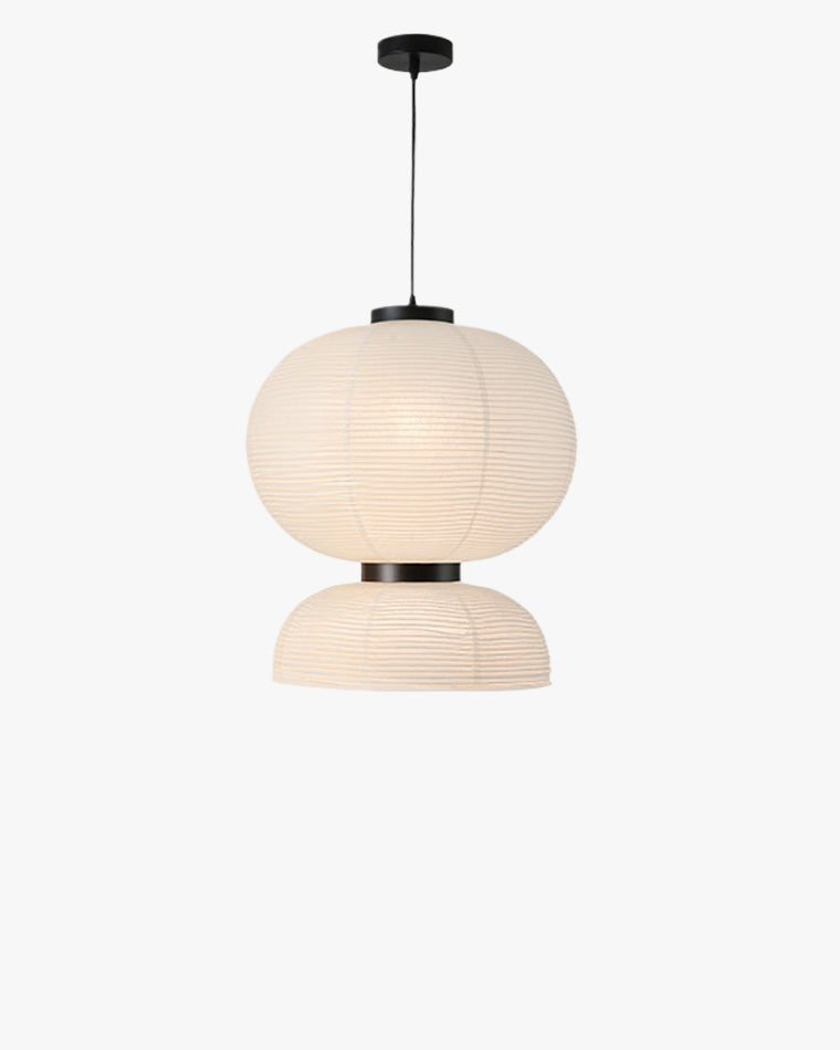 WOMO Round Lantern Fabric Pendant Light-WM2472