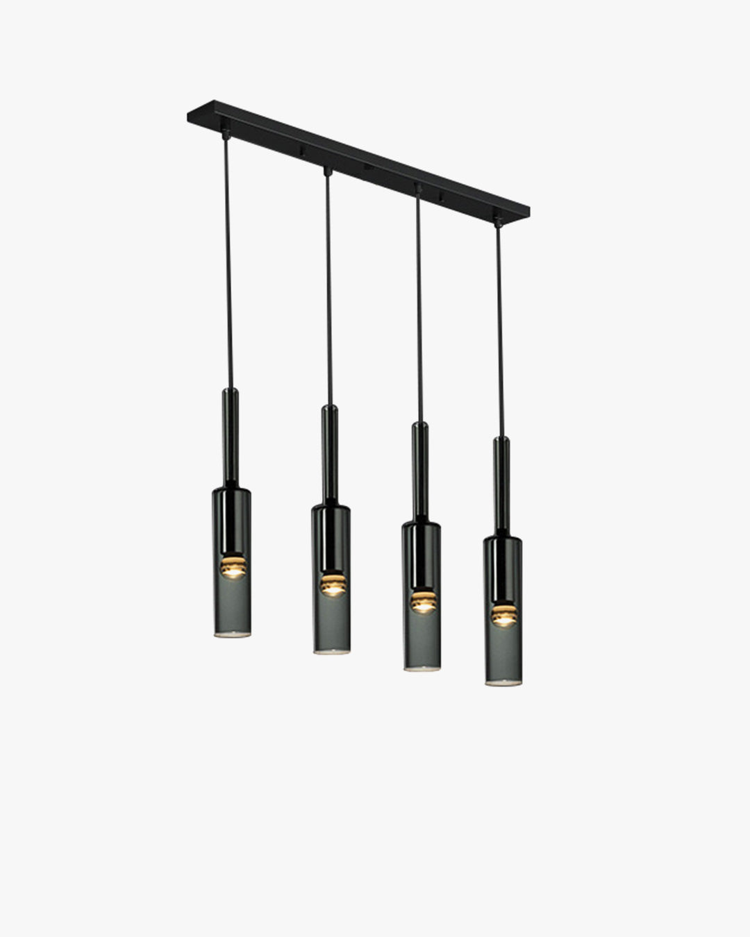 WOMO Cylinder Smoked Glass Kitchen Chandelier-WM2772