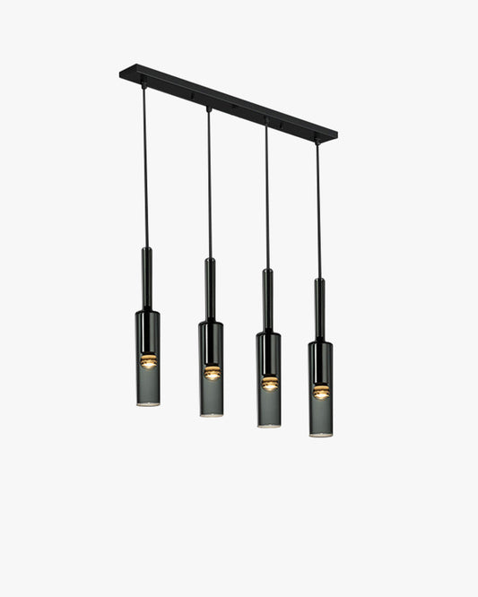 WOMO Cylinder Smoked Glass Kitchen Pendant Light-WM2772