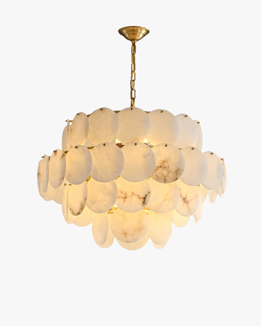 WOMO Tiered Alabaster Chandelier-WM2848