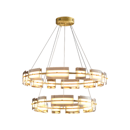 WOMO Tiered Circles Glass Chandelier-WM2220