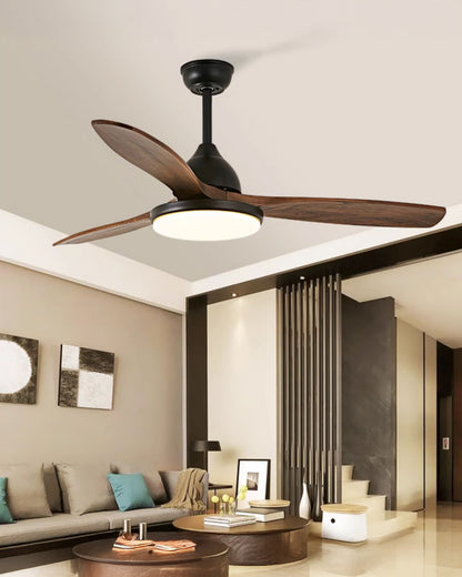 WOMO 3 Wood Blade Ceiling Fan Lamp - WM5242