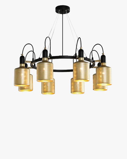 WOMO Industrial Gold Chandelier-WM2262