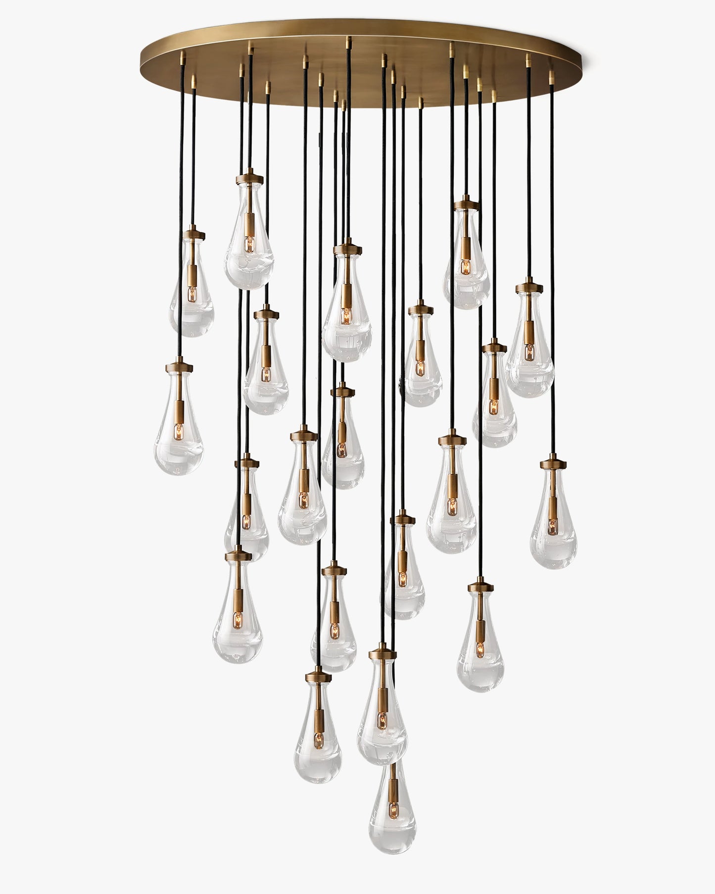 WOMO Raindrop Glass Chandelier-WM2809