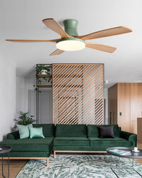 WOMO Modern Low Profile Ceiling Fan Lamp - WM5198