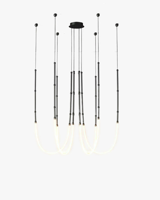 WOMO Bamboo Rope LED Chandelier-WM2752