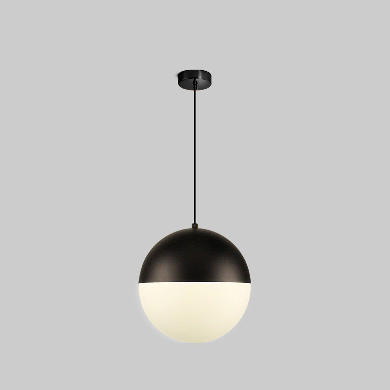 WOMO Prismatic/Milk Glass Globe Pendant Light-WM2065