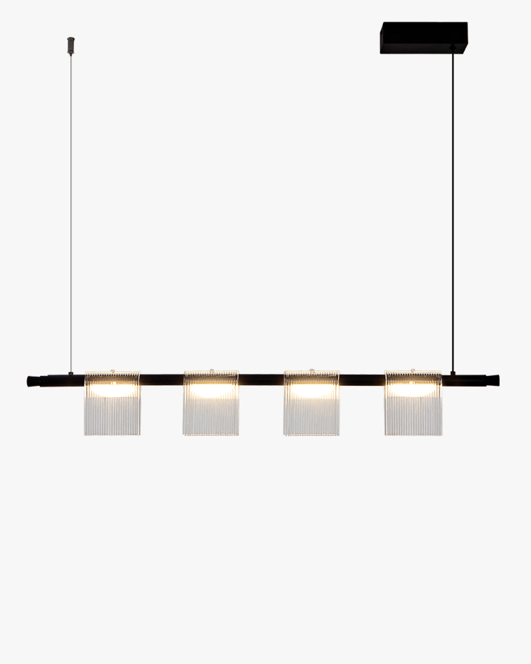 WOMO Linear Recycled Ribbed Glass Pendant Light-WM2268